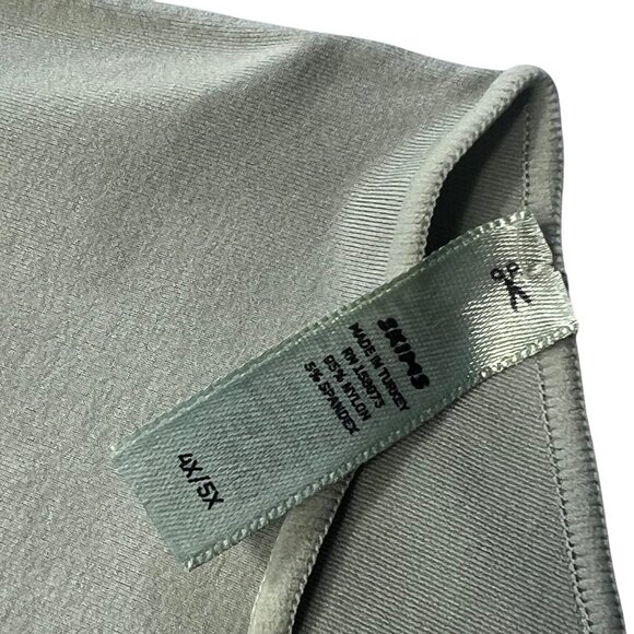 SKIMS Essential Mock Neck Long Sleeve Bodysuit Agave Green 4X/5X - Picture 6 of 12